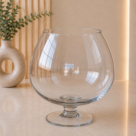 Florero Globo con Pedestal - Altura 23 cm - Ø 22cm Florero Globo con Pedestal - Altura 23 cm - Ø 22cm