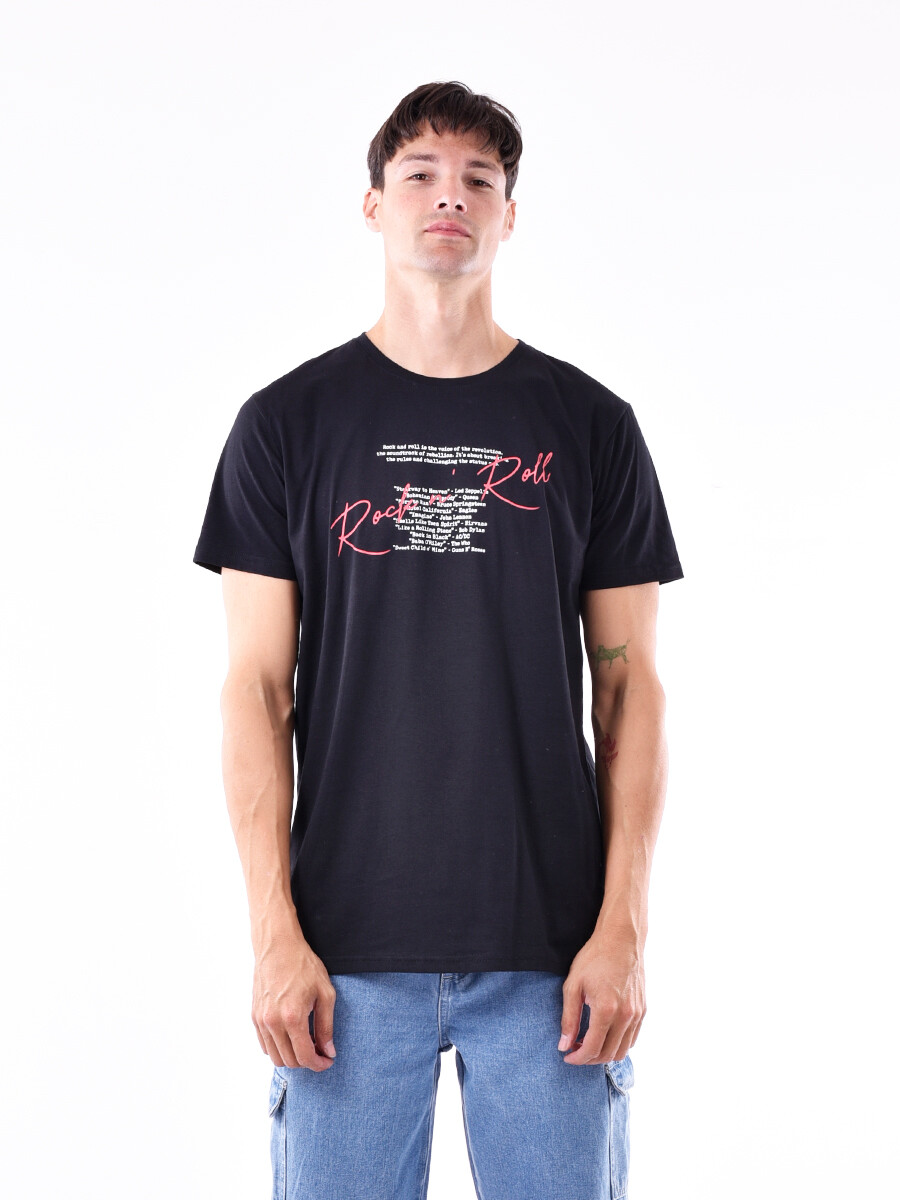 REMERA ROCK - NEGRO 