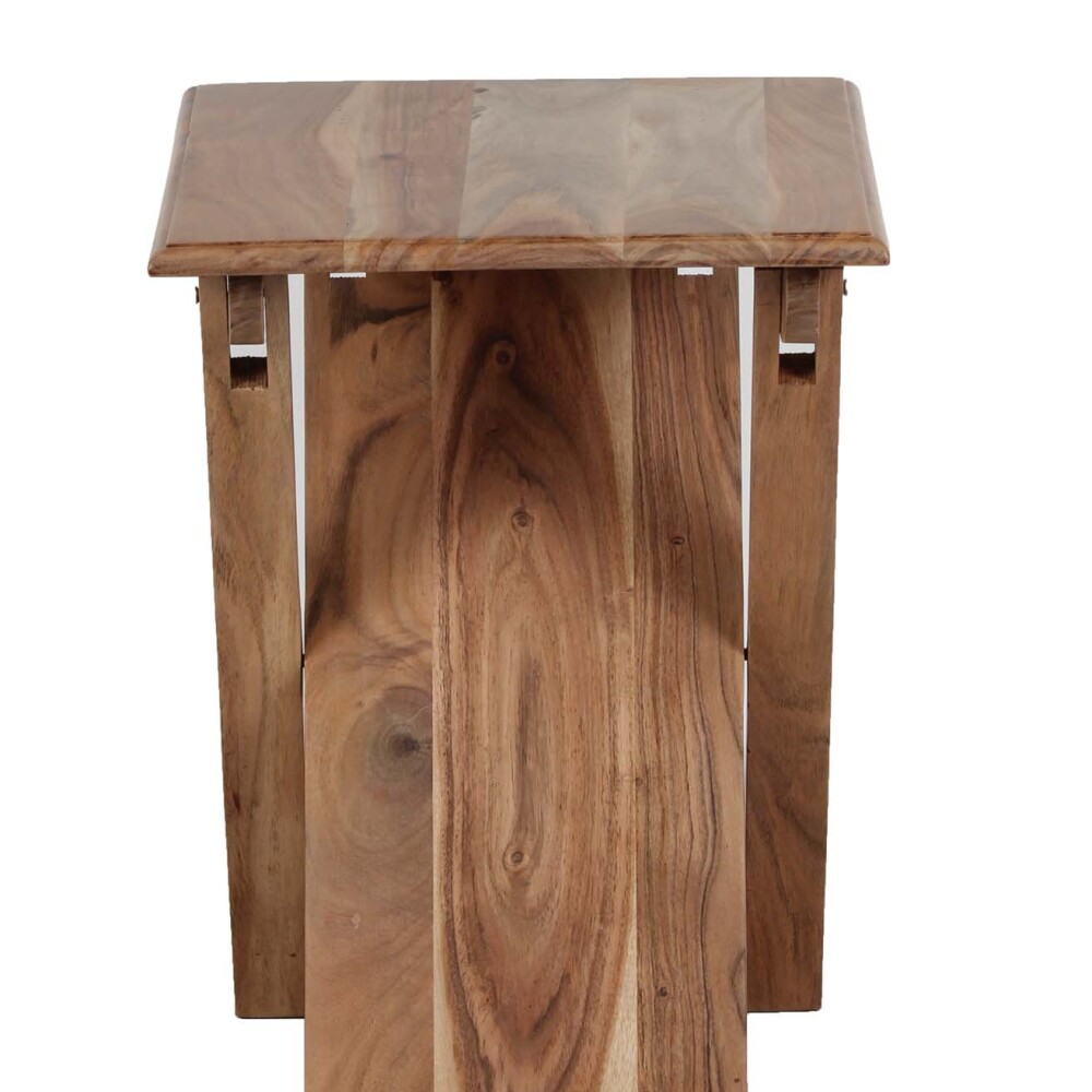 MESA AUXILIAR MADERA MARRON PLEGABLE CASTAÑO