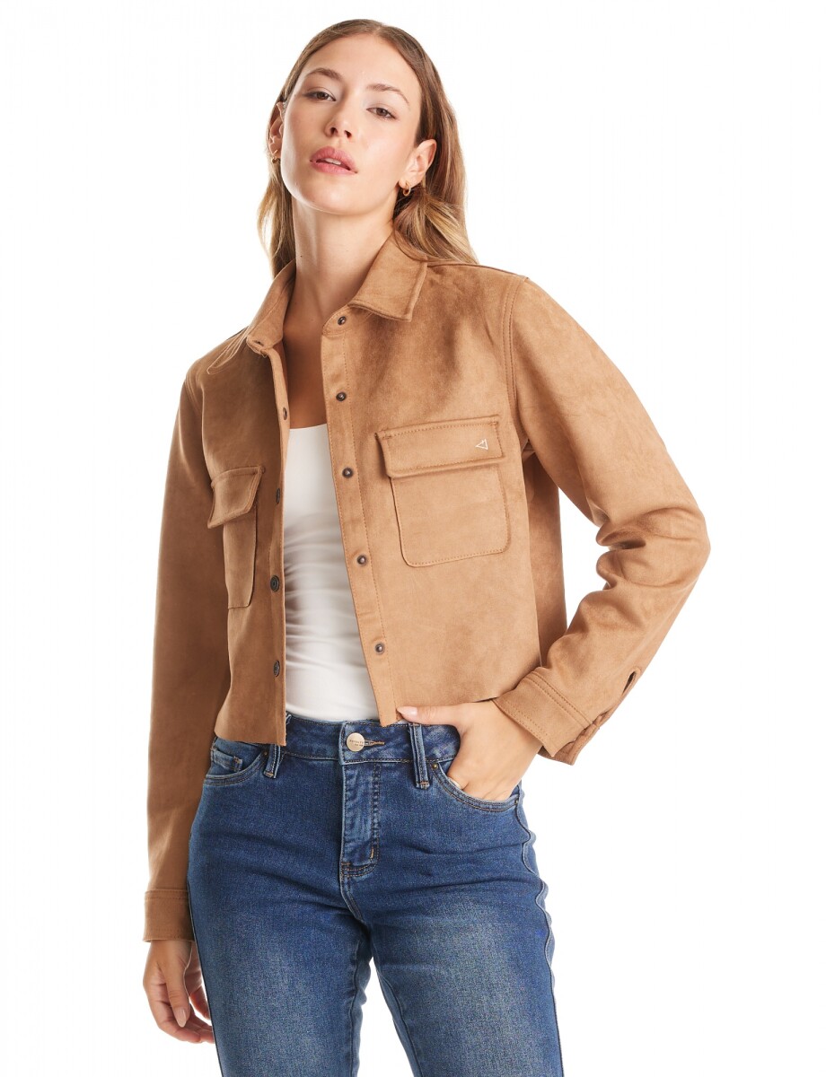Chaqueta Suede - Tostado 