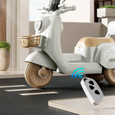 Triciclo Eléctrico Infantil Moto Para Niños A Batería Verde Pastel