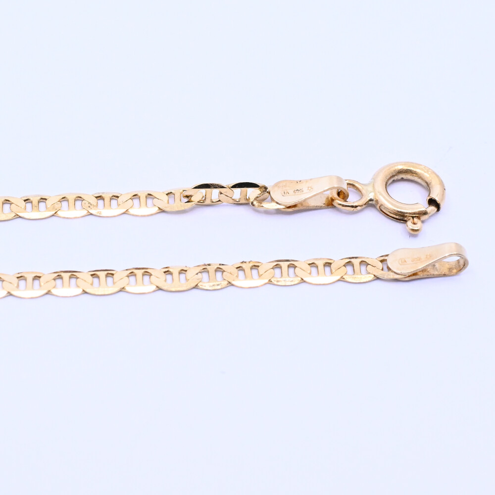 Pulsera oro 18k eslabón barco. Pulsera oro 18k eslabón barco.