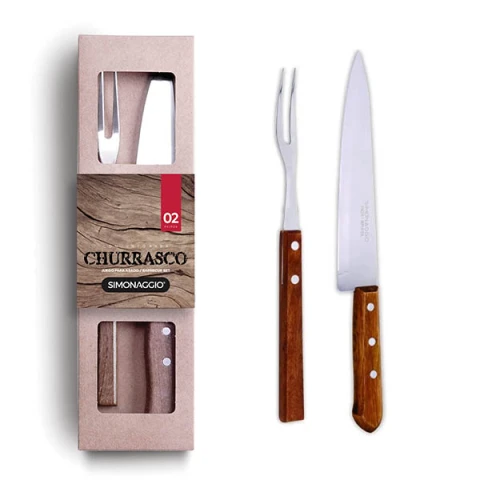 Set X2 Cubiertos para Asado Simonaggio U