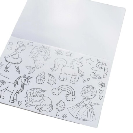 Block con Stickers Coloreables con Láminas 34X24 001