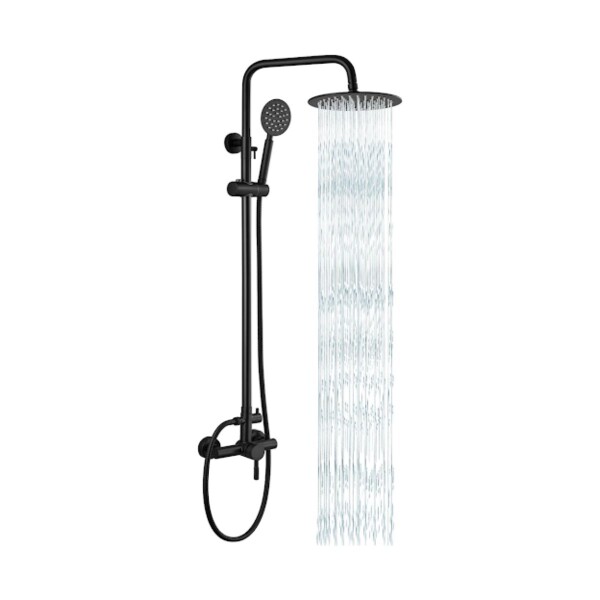 Ducha Exterior Negra con Pico Wico Ducha Exterior Negra Con Pico Wico