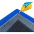 Alfombra Sanitaria Felpudo 60x40 Reutilizable Antibacterial Color Variante Negro
