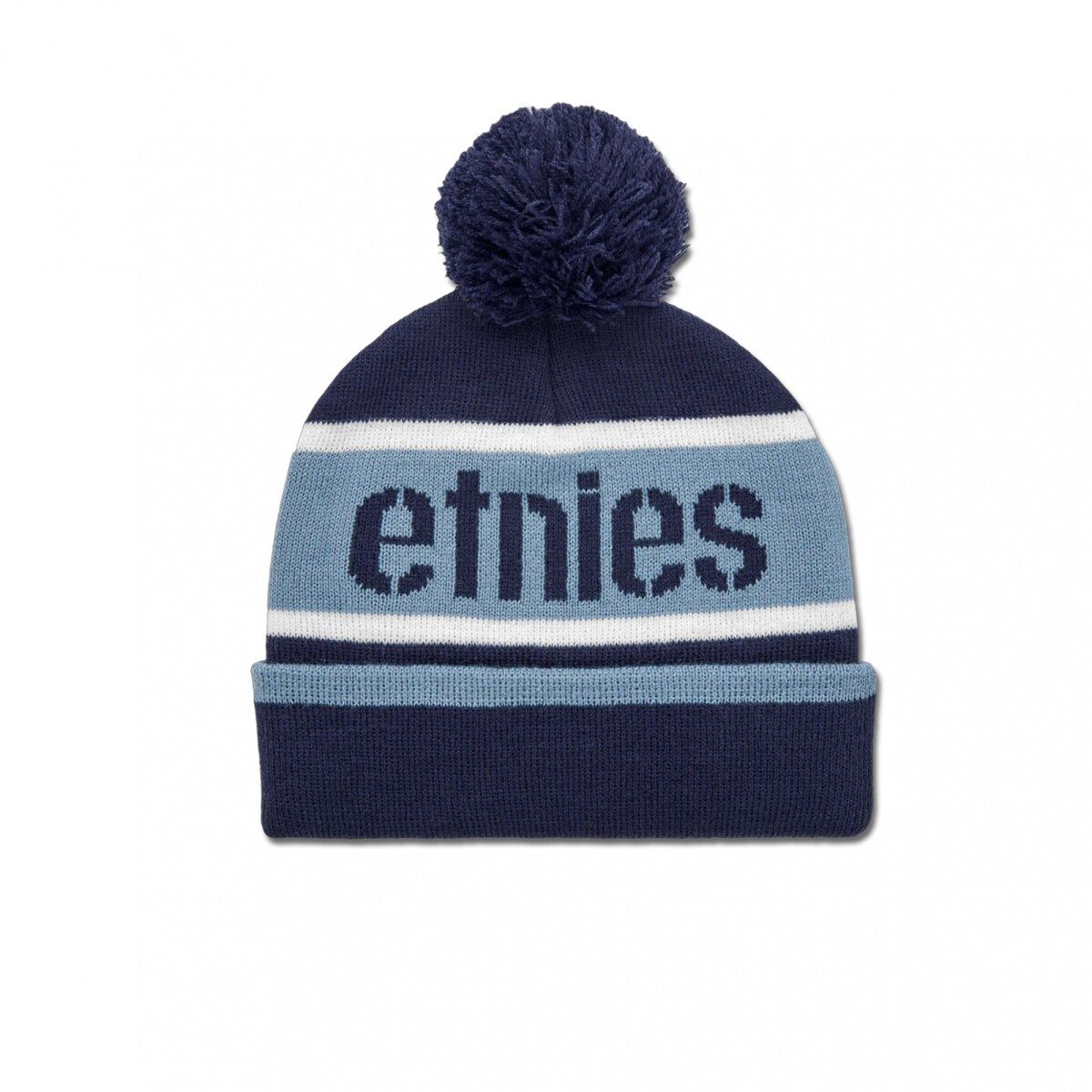 STENCIL POM BEANIE - Blue 