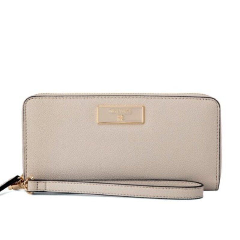 Small Leather Goods Mary Zip Arnd Wrstlt WLT Cement Cemen