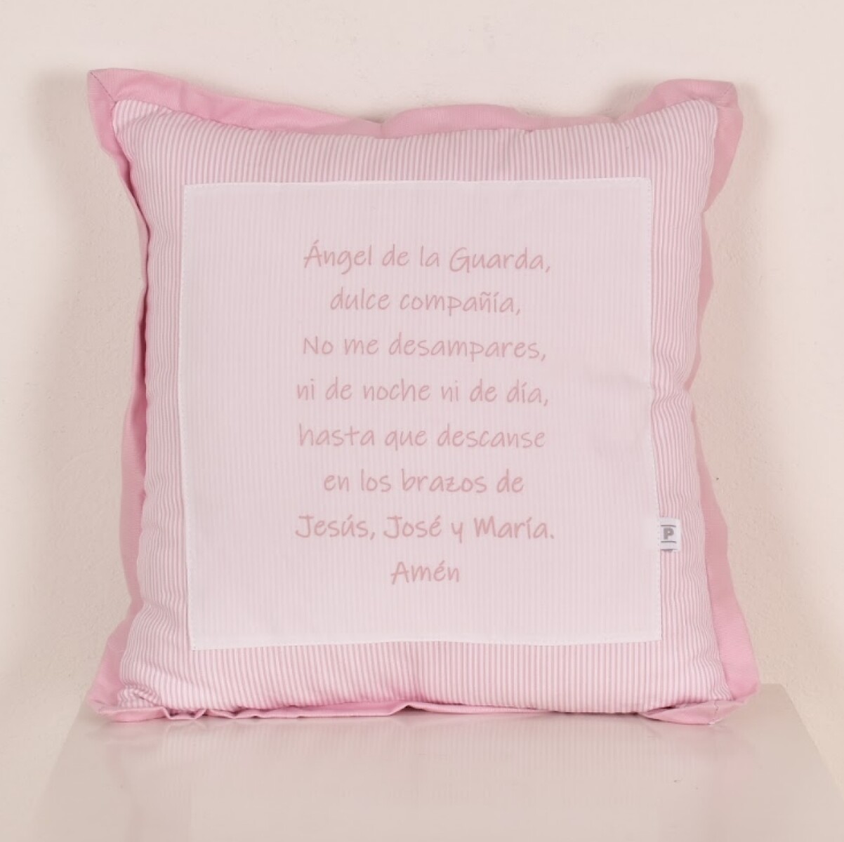 Almohadón Angel de la Guarda - Rosa 