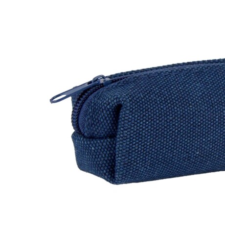 Mini Cartuchera en Tela para Lápices Lapiceras y Accesorios Azul Marino