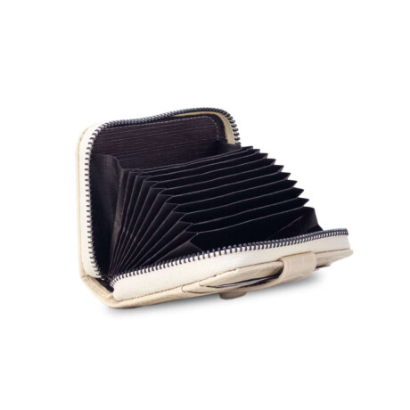 Tarjetero Irina Croco Manteca