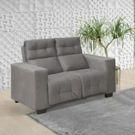 Sofa 2 Cuerpos Hanoover Hellen Gris-verdoso Boucle Unica