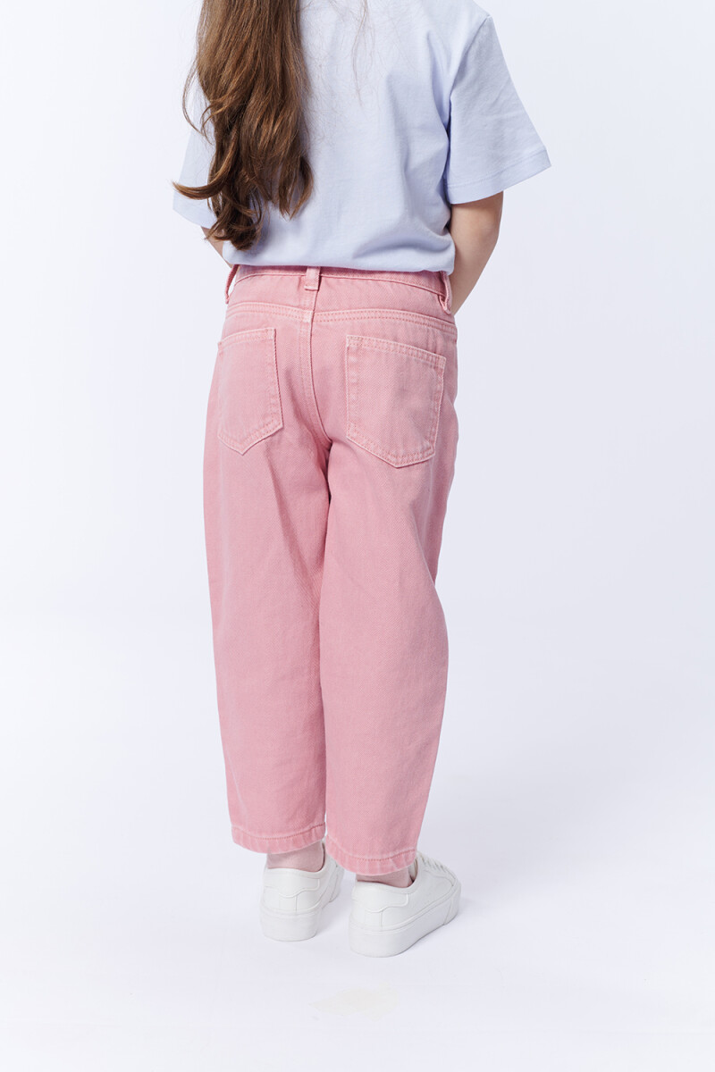 Pantalón Jean Slouchy Rosa