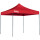 Gazebo 3x3mt Toldo Carpa Uv30 Impermeable Resistente Rojo