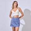 Falda Con Short Print AZUL/BLANCO