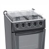 Cocina Gas James Horno Autolimpiante 4 Hornallas Termocupla Negro