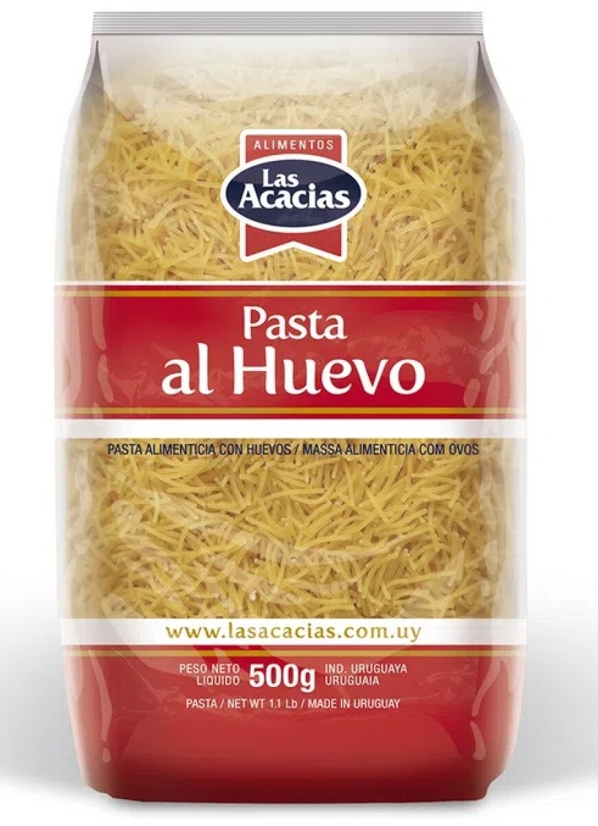 FIDEOS LAS ACACIAS HUEVO 500G CABELLO ANGEL 