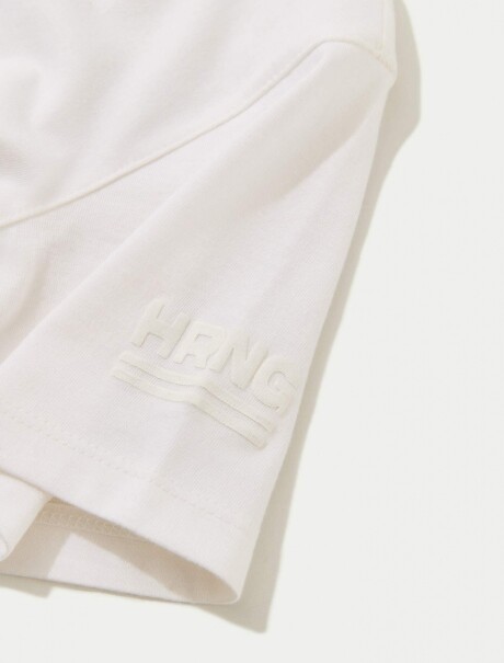 CAMISETA INFANTIL OVERSIZE ESTAMPADA BLANCO