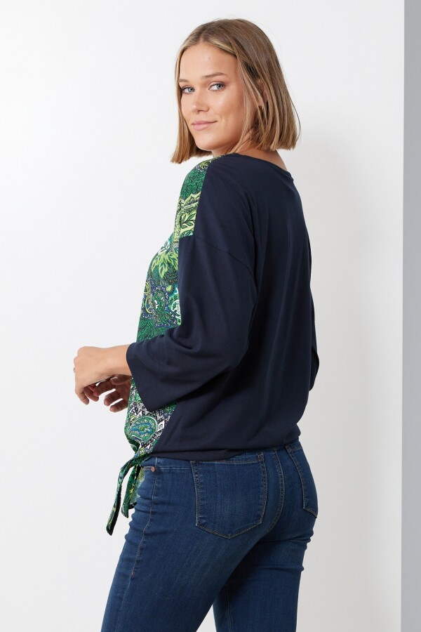 Blusa Combinada MULTI/VERDE