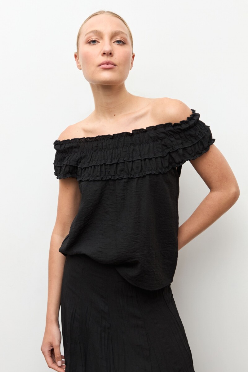 Blusa bardot negro
