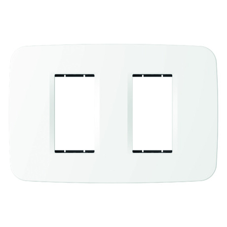 Placa y Marco Blanco para 2 Módulos 1-0-1 Línea Origen ABB Placa y Marco Blanco para 2 Módulos 1-0-1 Línea Origen ABB
