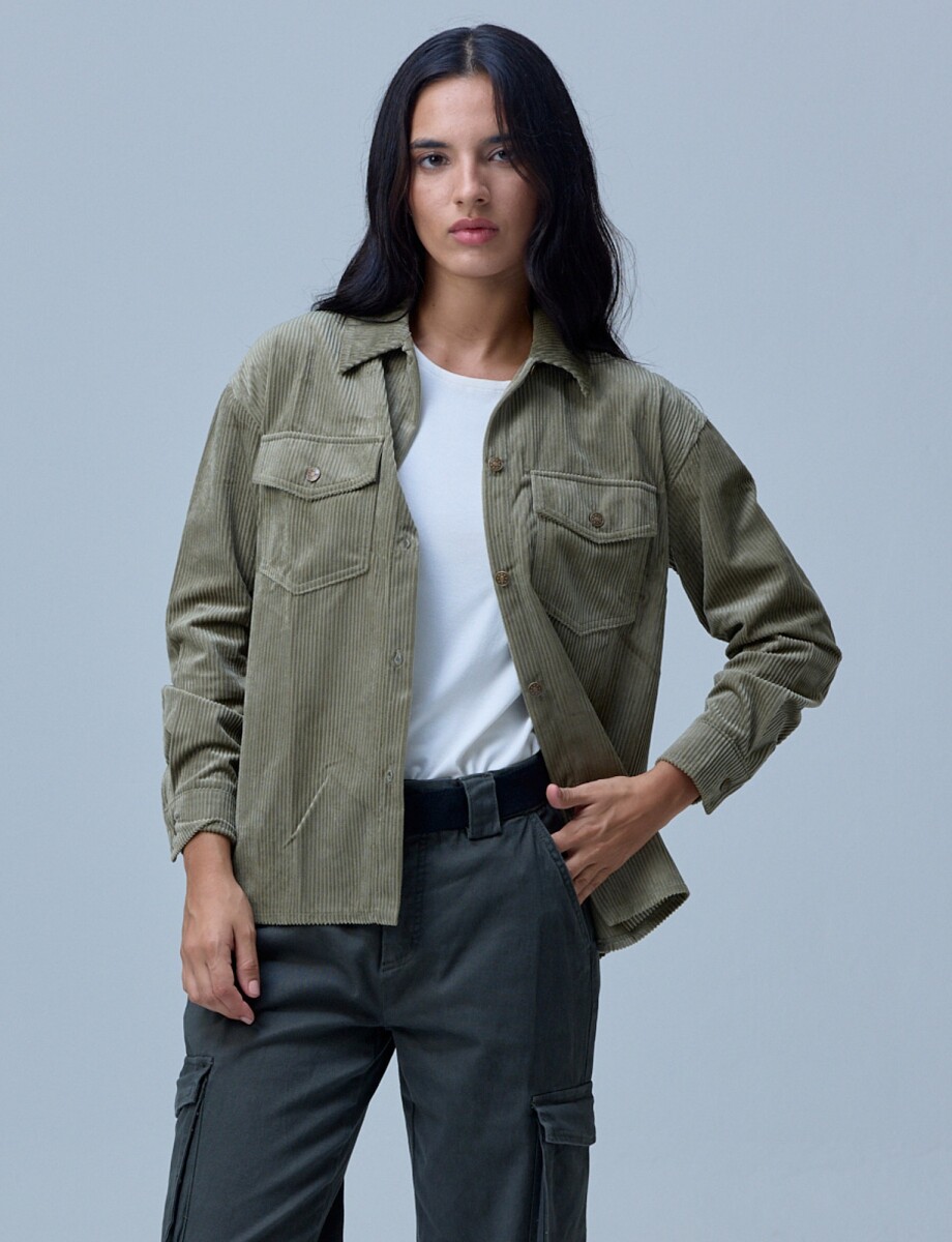 Sobrecamisa Corderoy - Verde 