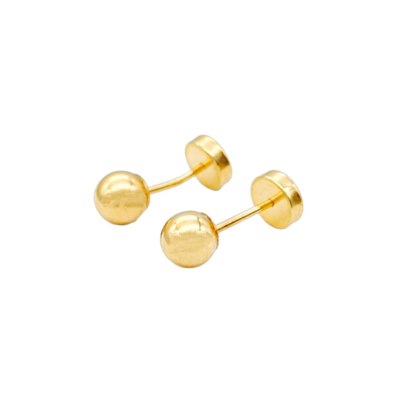 Abridores Bolita-Oro 18k-Sin piedra-AB9520 sinpiedra