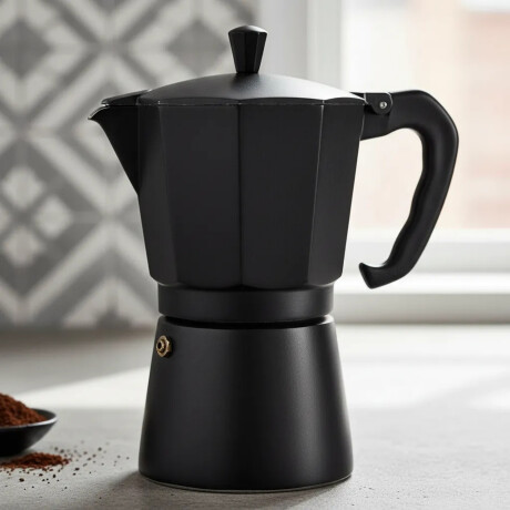Cafetera Italiana en Aluminio 9 tazas Negro