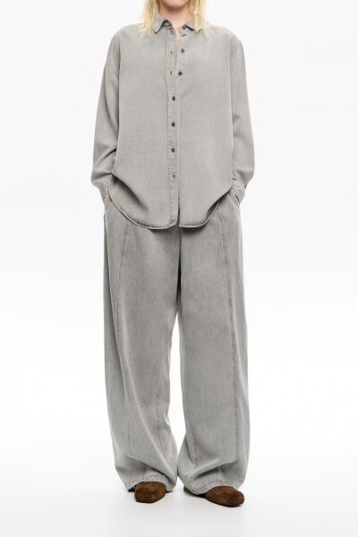 JEAN ANCHO Gris
