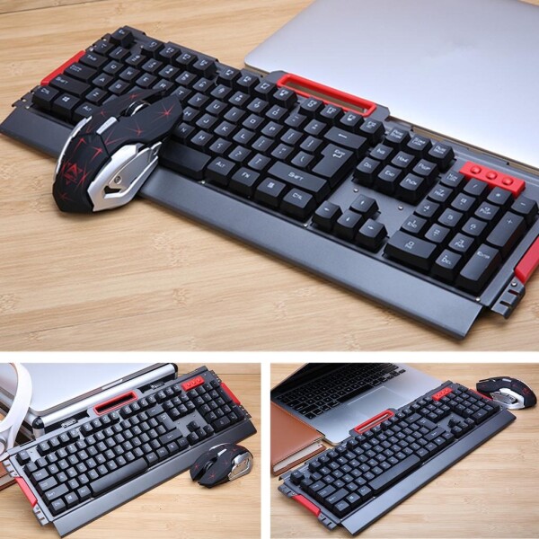 Combo Kit Teclado + Mouse Inalámbricos Gamer 2400 Dpi Combo Kit Teclado + Mouse Inalámbricos Gamer 2400 Dpi