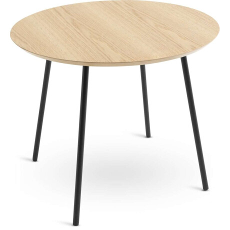Mesa Auxiliar Nybo Ø55 Roble/Negro
