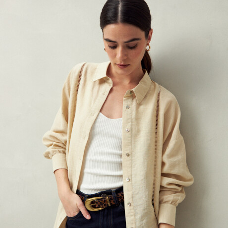 CAMISA BELMA Almendra