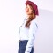 Camisa dama celeste liso