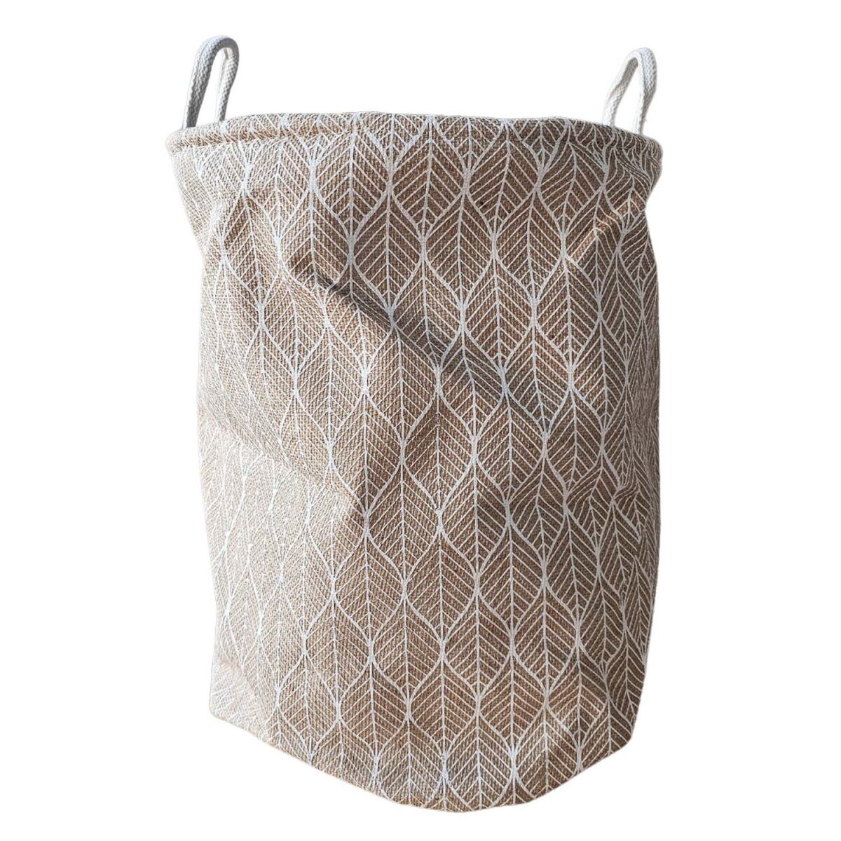 Cesto Canasto Redondo para Ropa Lavandería - Beige 