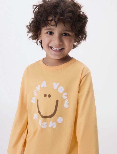 BUZO INFANTIL CON ESTAMPA NARANJA