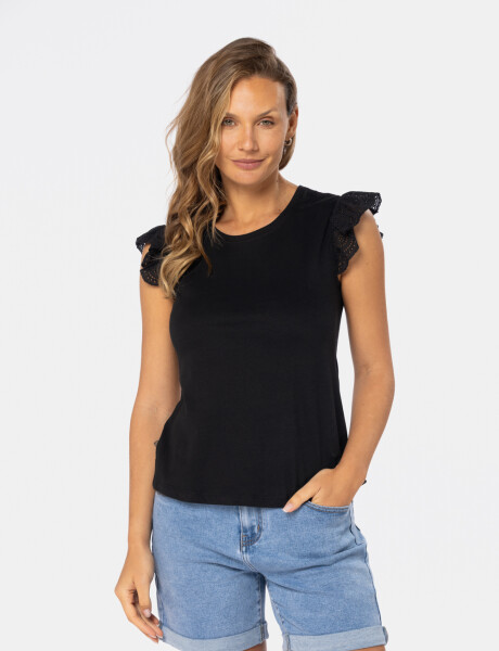 REMERA LISA Negro