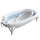 Bañera Plegable Carestino Hawaii con Reductor y Display 50L Azul
