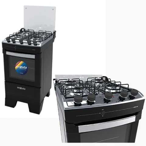 COCINA ENXUTA CENX 27542NG 4H- s/Gas -NEGRA Sin color