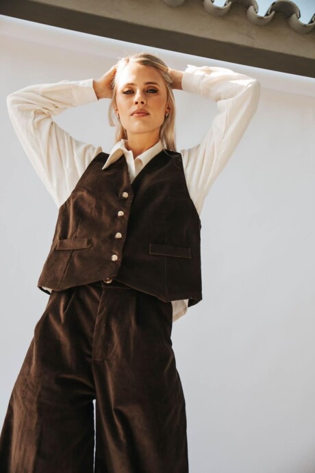 Midseason Avenue vest Chocolate
