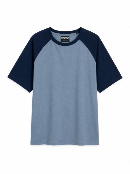 REMERA ROTU AZUL CLARO