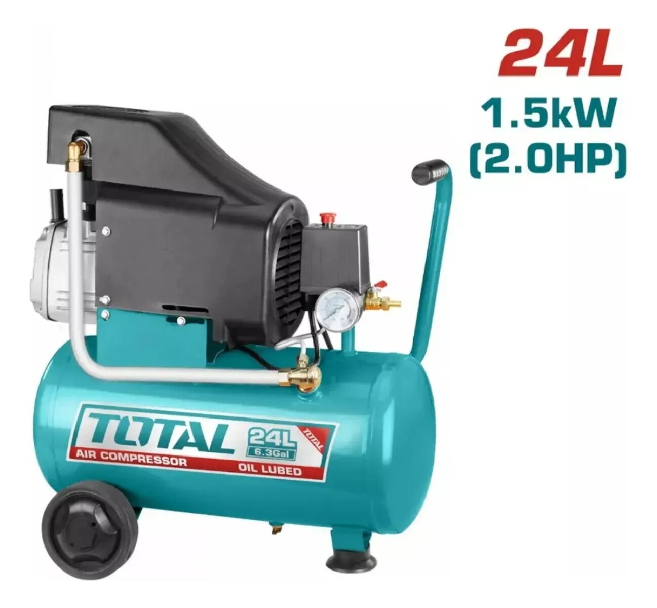 Compresor De Aire 24l 2hp 220v Monofasico Total 