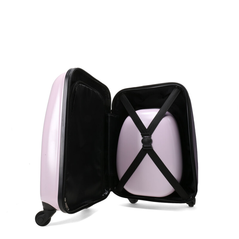 Valija MINI Miss Carol Set valija y mochila lisa Rosado