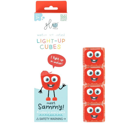 Cubos Glo Pals activados por agua x4 Sammy
