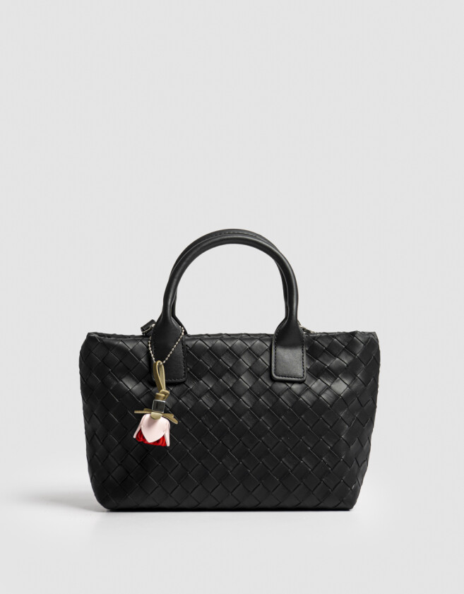 City Cartera City Trenzada - Negro