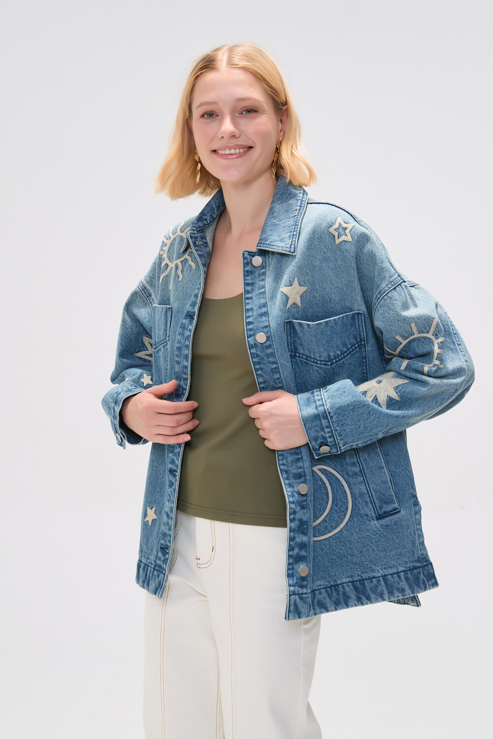 Campera Greyn Azul Grisaceo