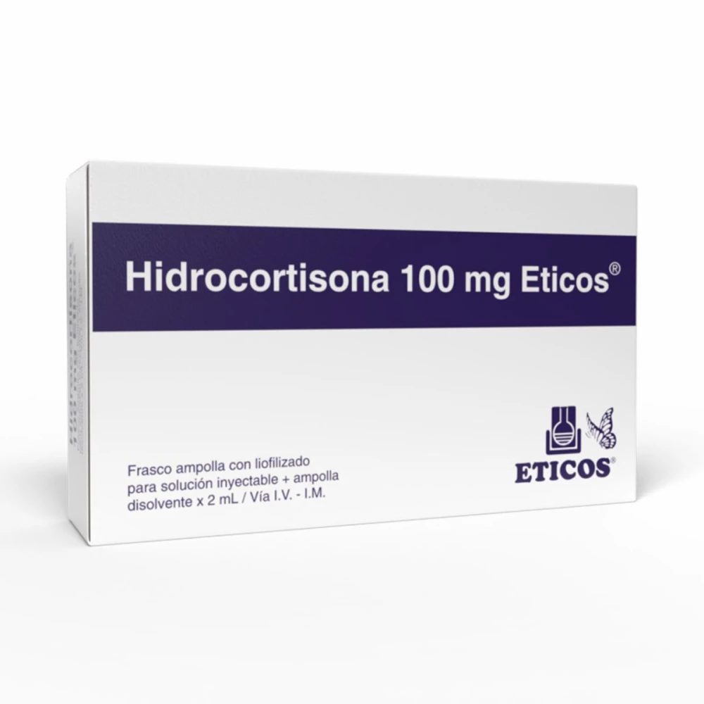 HIDROCORTISONA 100 MG. ETICOS FCO. AMP.