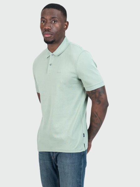 BOSS - Polo Jersery Pallas Verde claro