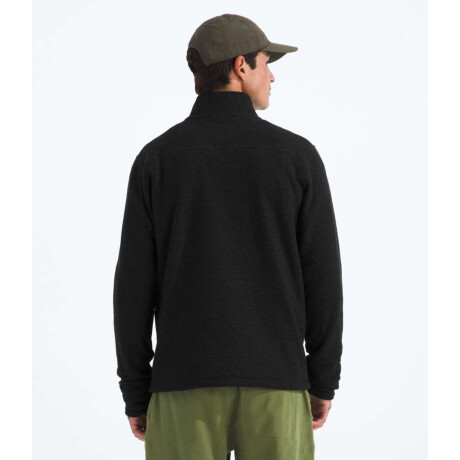 Buzo Polar Textured cierre de 1/4 hombre Tnf Black Heather