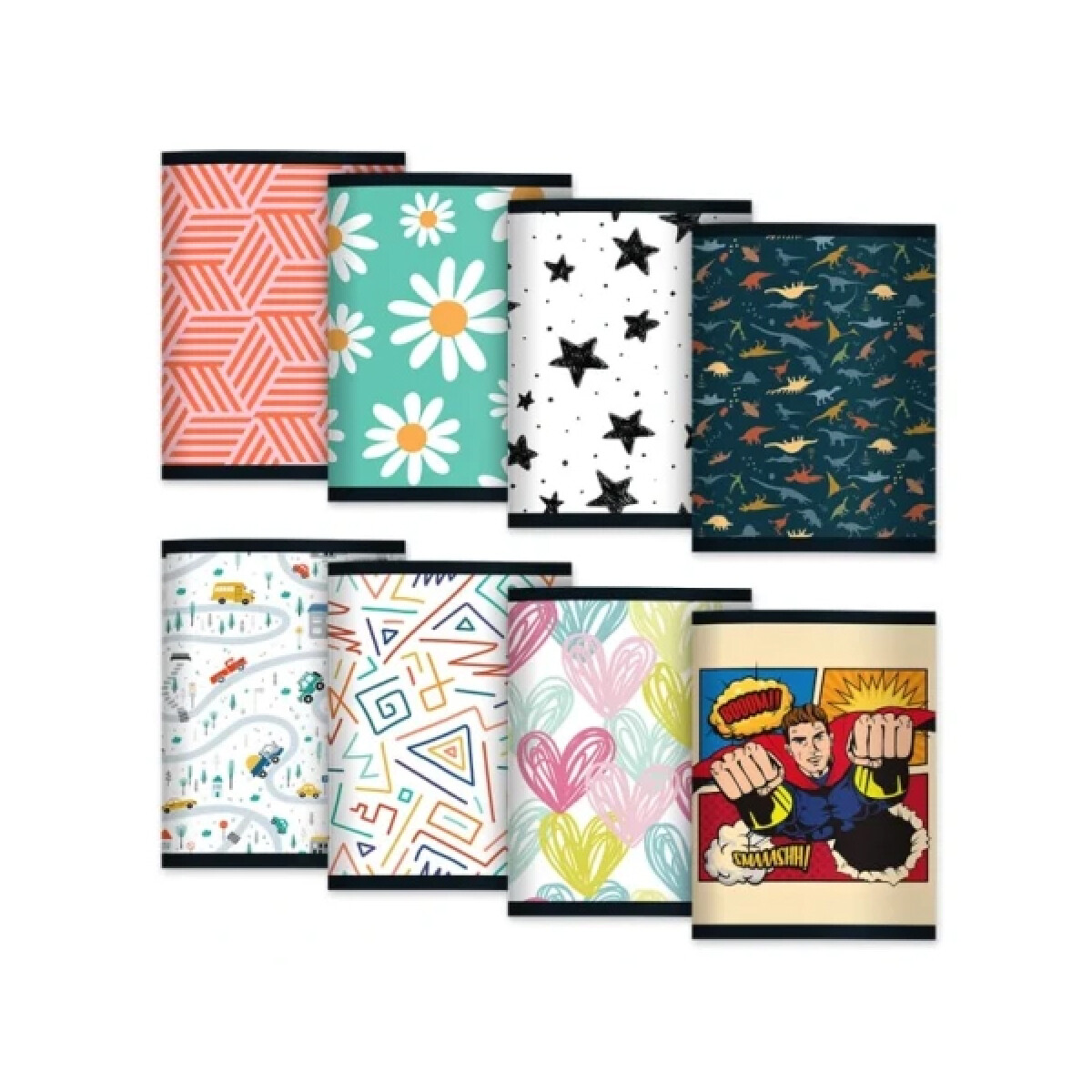 Cuaderno Campus Engrampado 96 Hojas Liso - Surtido 