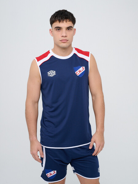 REMERA SIN MANGAS PROTRAINING A Nacional Hombre Azul Marino